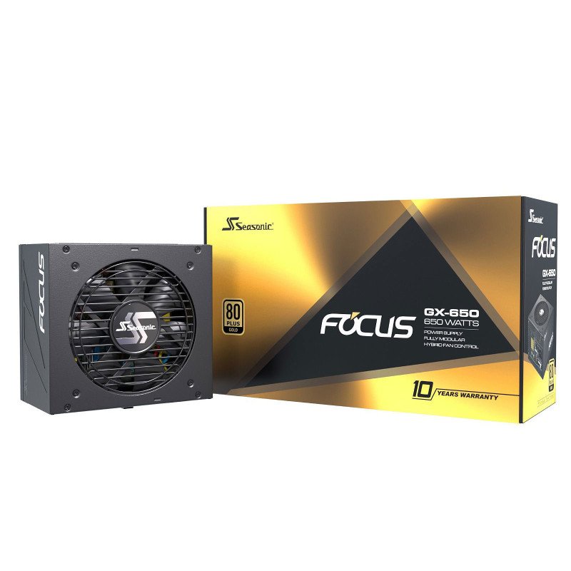 Alimentation PC 650W Seasonic Focus GX650 80 Plus Gold Full Modulaire