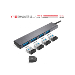 Hub Advance USB-C vers 4x USB 3.0 Type-A sans alimentation