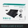 Support ventilé ergonomique pour ordinateur portable jusqu'à 17 pouces
