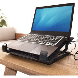 Support ventilé ergonomique pour ordinateur portable jusqu'à 17 pouces