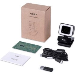 Webcam USB-C AUKEY Full HD 1080p autofocus avec microphone (PC-LM6)