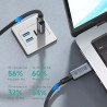 Câble USB 4.0 8K 60Hz 40GB Type-C Mâle-Mâle DEVIA 240W 1m