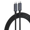 Câble USB 4.0 8K 60Hz 40GB Type-C Mâle-Mâle DEVIA 240W 1m