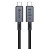 Câble USB 4.0 8K 60Hz 40GB Type-C Mâle-Mâle DEVIA 240W 1m