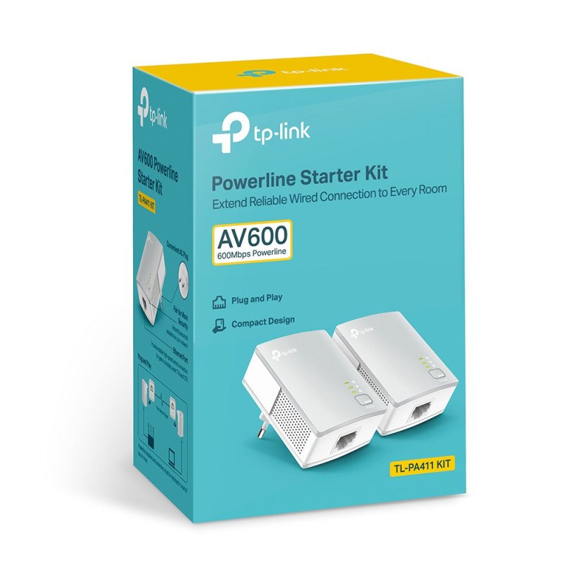 Adaptateurs CPL TP-Link TL-PA411 KIT 600 Mbps - Pack de 2