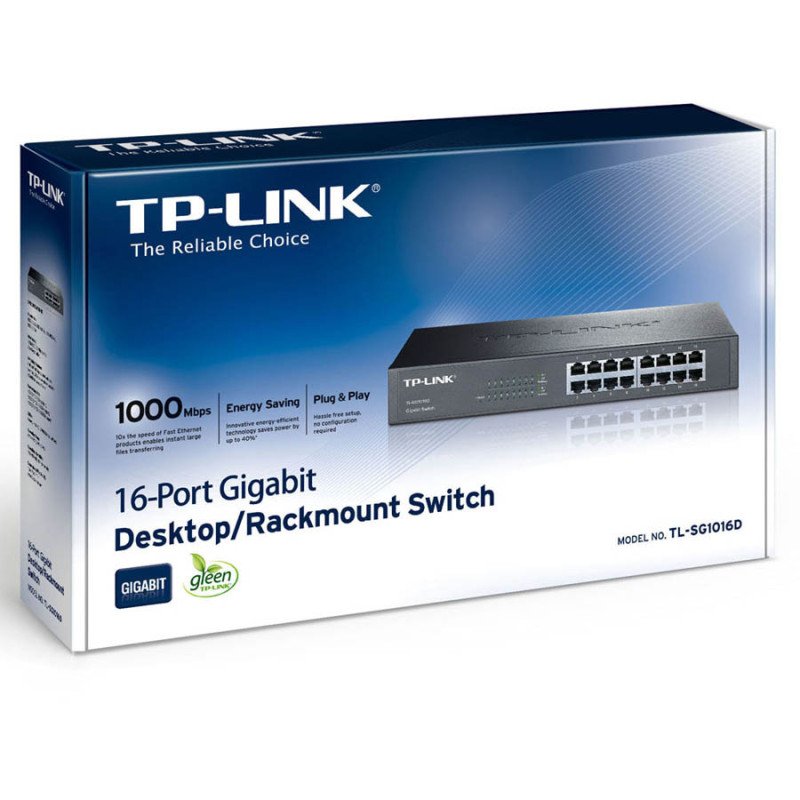 Switch réseau 16 ports RJ45 Gigabit 10/100/1000M TP-LINK TL-SG1016D