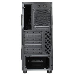 Boitier PC ATX, Micro-ATX, Mini-ITX Antec GX200 Bleu moyen tour noir avec fenêtre sans alim