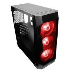 Boitier PC ATX, Micro-ATX, Mini-ITX, Antec DF500 RGB moyen tour noir avec fenêtre sans alim