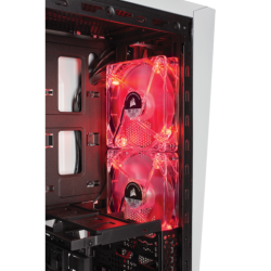 Boitier PC ATX, MicroATX, Mini ITX Corsair Carbide Series SPEC Alpha Moyen Tour Blanc/Rouge avec fenêtre sans alim