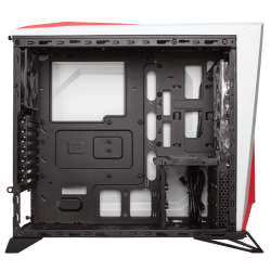 Boitier PC ATX, MicroATX, Mini ITX Corsair Carbide Series SPEC Alpha Moyen Tour Blanc/Rouge avec fenêtre sans alim