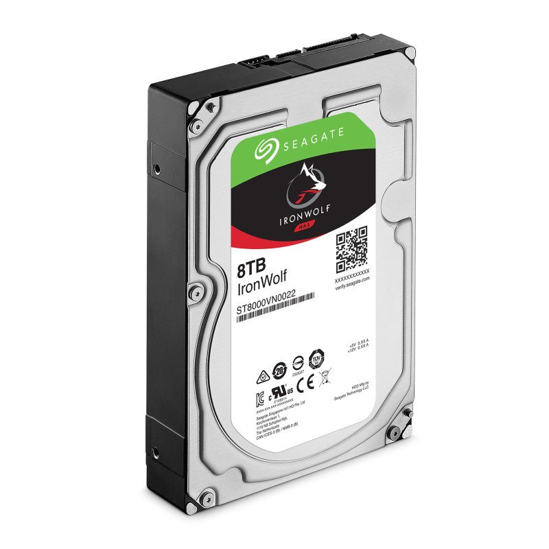 Disque dur Seagate IronWolf 8 To SATA3 (SATA 6Gb/s) 256 Mo 7200 trs/mn