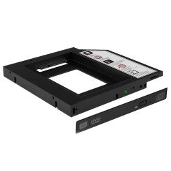 Adaptateur 12,7 mm pour disque HDD/SSD 2.5 pouces pour ordinateur portable + Boîtier externe pour graveur DVD