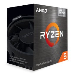 Processeur AMD 6 Cores/12 Threads Socket AM4 Ryzen 5 5600G 35 Mo (Boîte) avec radiateur (pad thermique inclu), PCIe 4.0