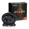 Processeur AMD 6 Cores/12 Threads Socket AM4 Ryzen 5 5600G 35 Mo (Boîte) avec radiateur (pad thermique inclu), PCIe 4.0