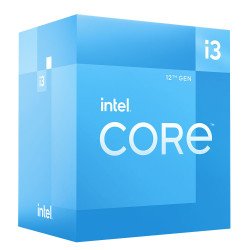 Processeur Intel Core i3 12100 3.3 GHz / 4.3 GHz, 4 Cores/8 Threads, Socket 1700, 12 Mo (Box) avec ventirad