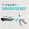 Switch réseau Gigabit 8 ports 10/100/1000 Mbps dont 4 PoE+ TP-LINK TL-SG1008P