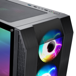 Boitier PC ATX, Micro-ATX, Mini-ITX Spirit of Gamer Rogue 6 ARGB Edition avec fenêtre sans alim