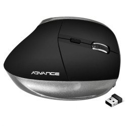 Souris sans fil ergonomique pour droitier Advance Vertical+ 6 boutons (S-V185RF)