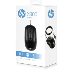 Souris filaire USB HP X900 optique noire