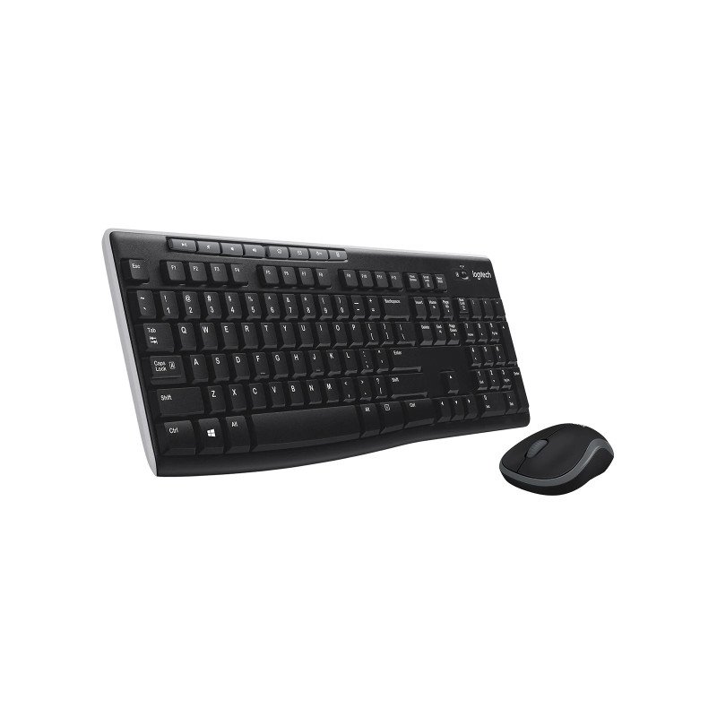 Pack Clavier et souris Logitech sans fil Cordless MK270